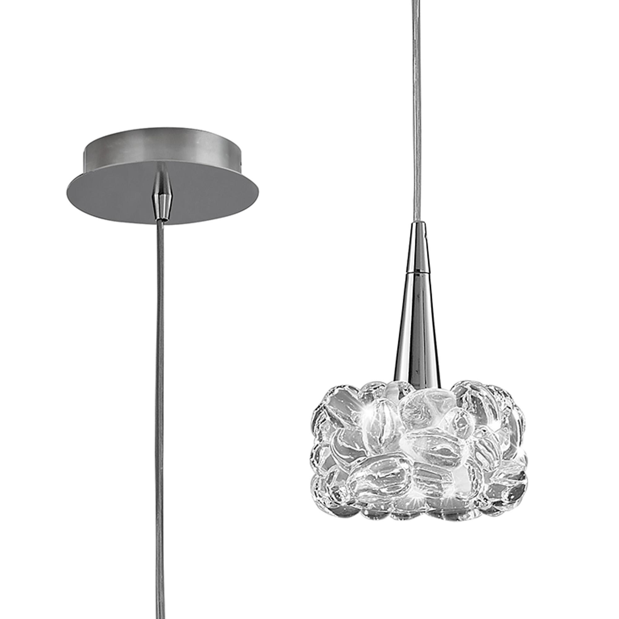 O2 14cm Pendant 1 Light G9 Small, Polished Chrome