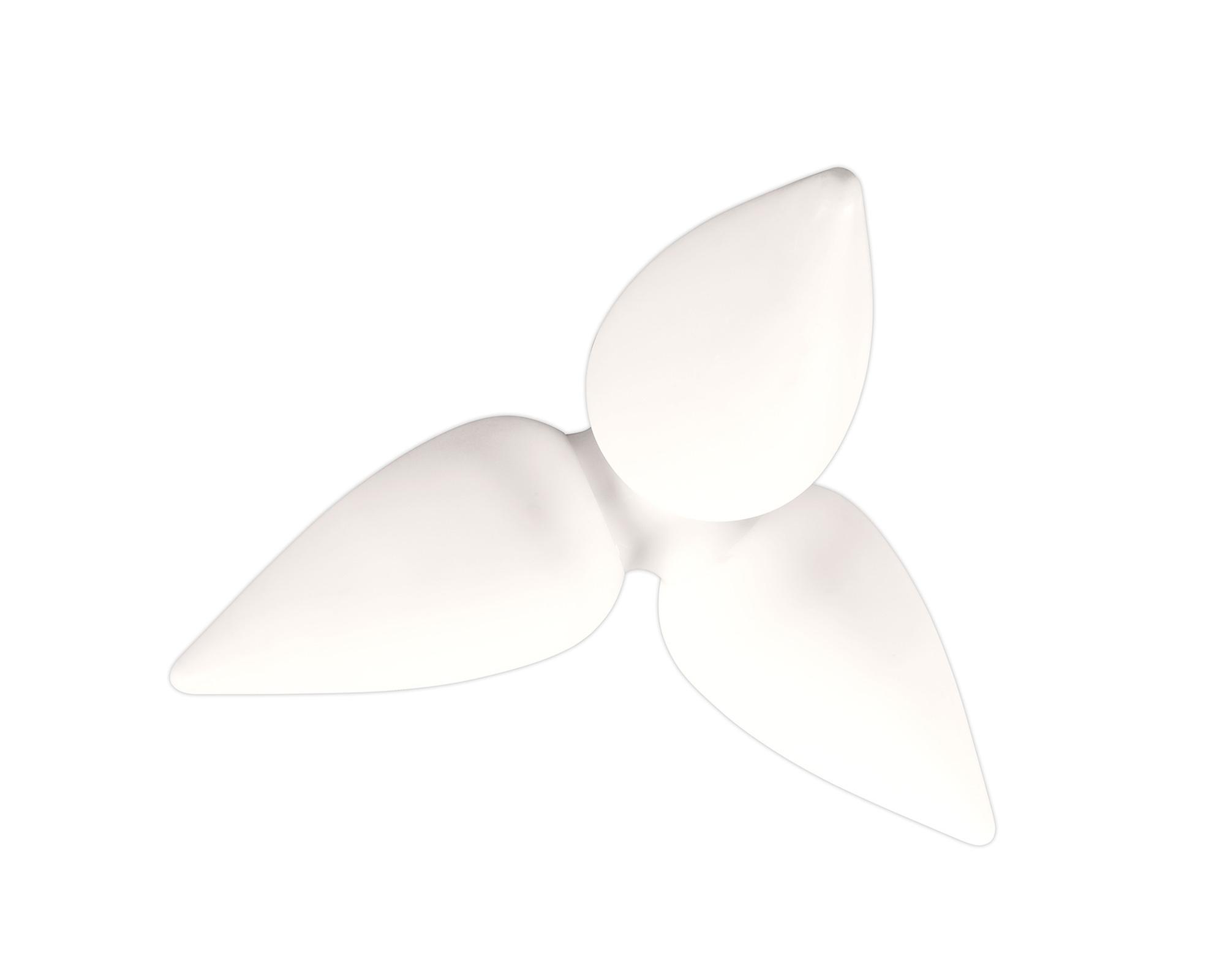 Palma Ceiling 3 Light CFL Outdoor IP44, Matt White/Opal White
