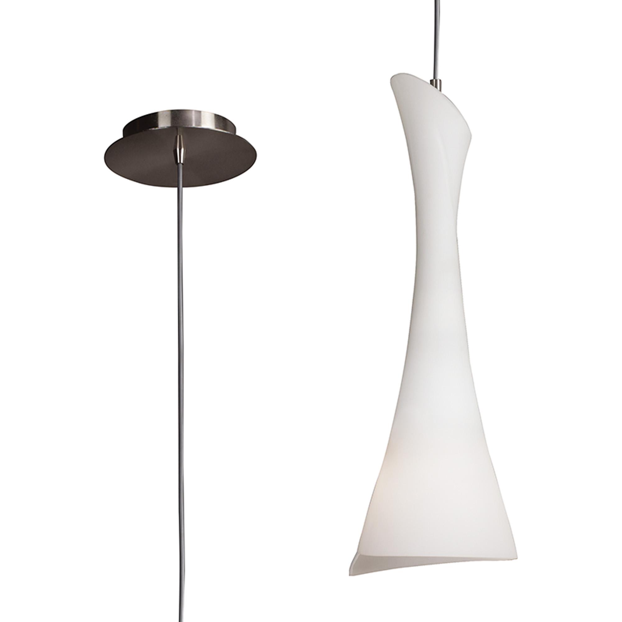 Zack 17cm Pendant 1 Light E27, Satin Nickel